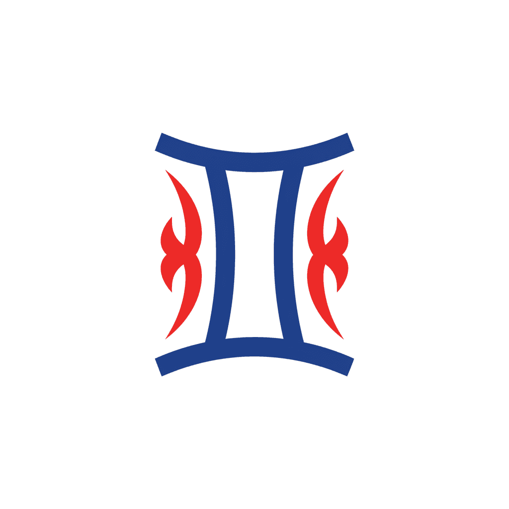 Ilustración del signo zodiacal Géminis