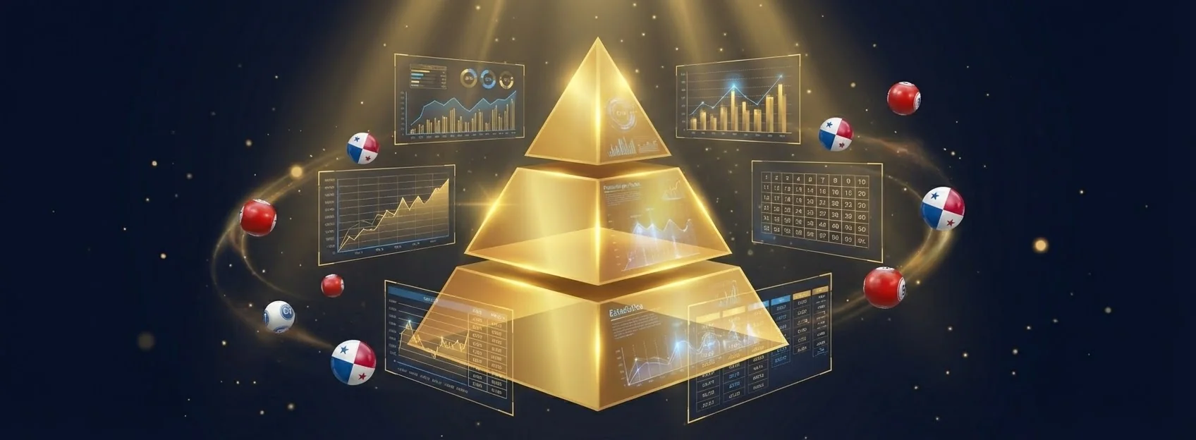Bolas de lotería y ambiente de sorteo en Panamá — imagen decorativa del encabezado